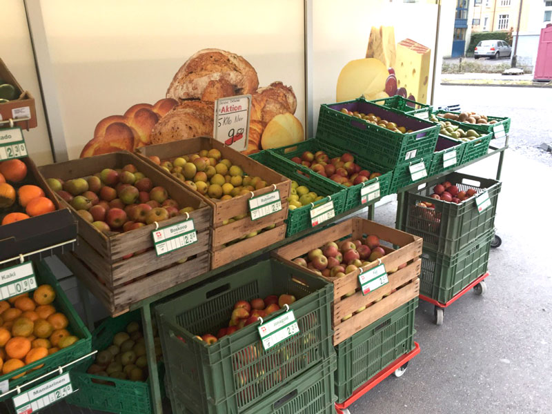 Frische Früchte und Äpfel direkt vom Bauern - Quartierladen Luzern